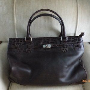 Levenger Brown Leather Workbag